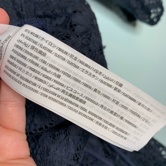 Hollister Navy Lace Romper - Picture 6 of 6